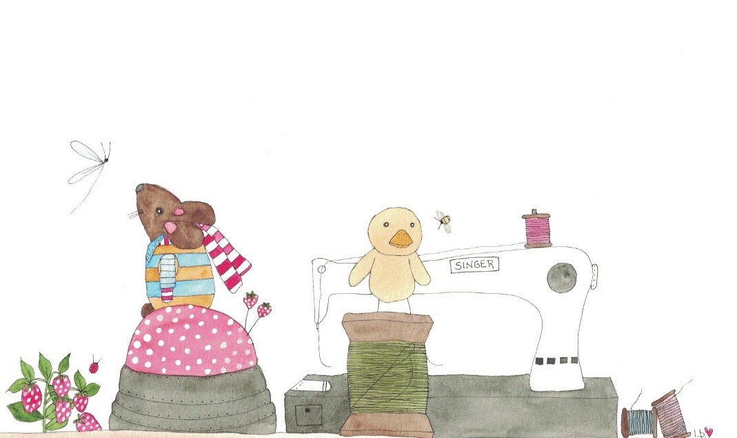 Greeting card "I Miss You Sew Much"