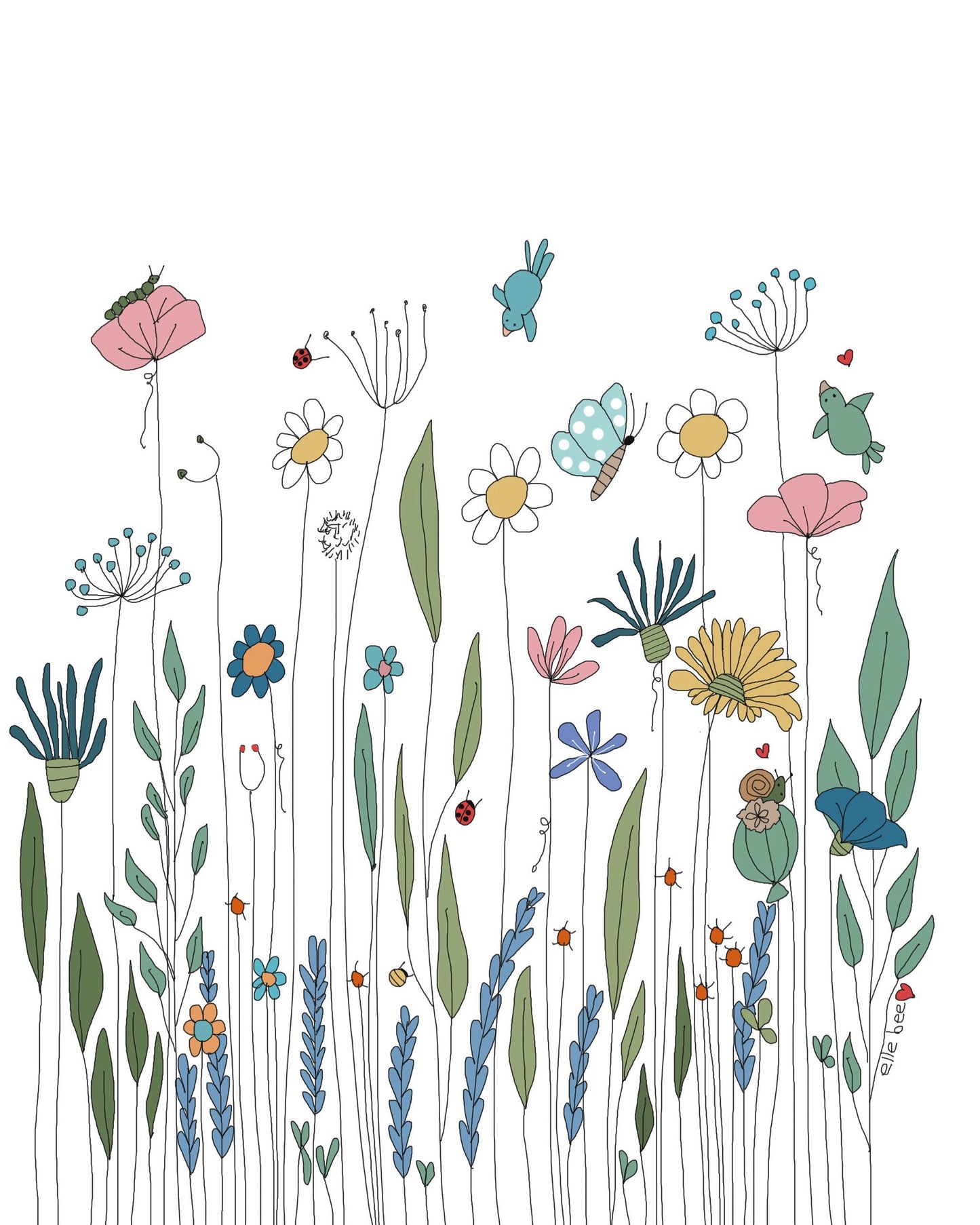 Greeting card "Wildflowers"