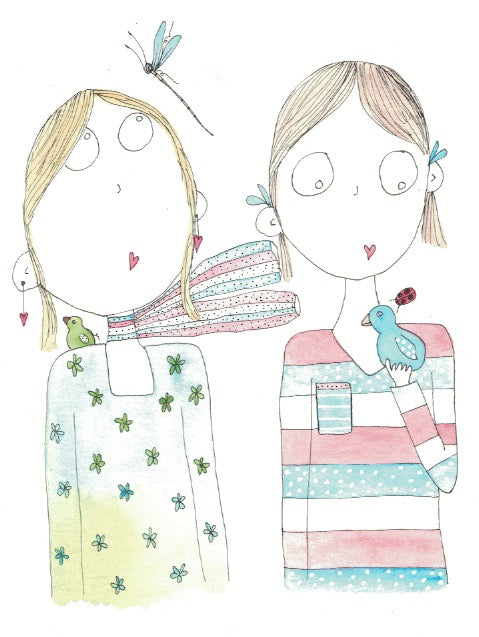 "No one can take the place of a friend" greeting card