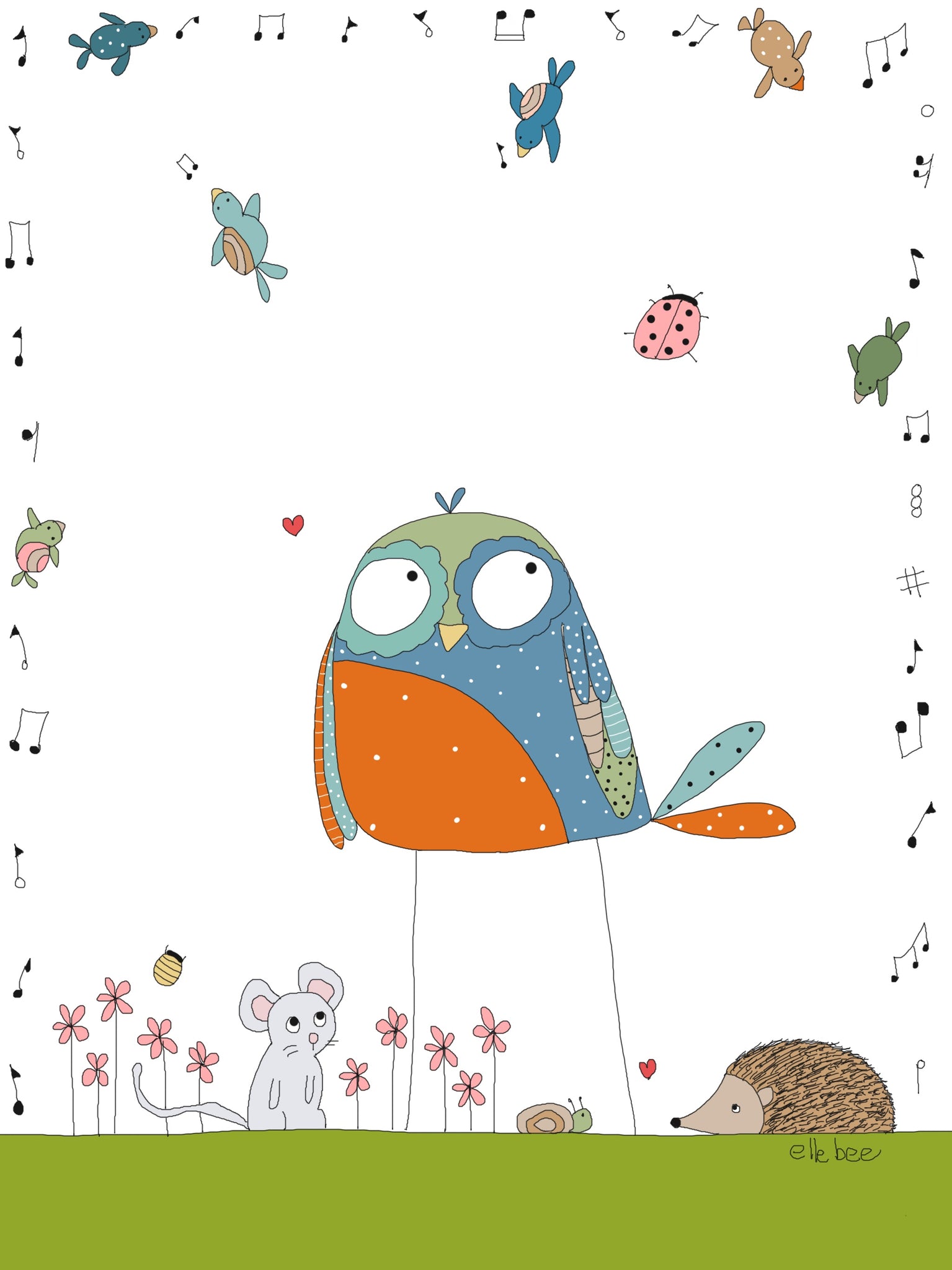 Greeting card “Sing me a song”
