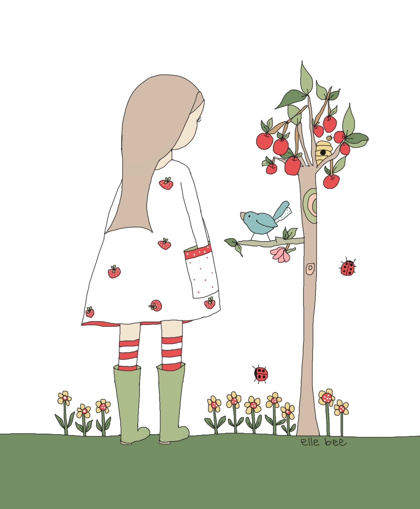 Greeting card “Little Cherry Tree”