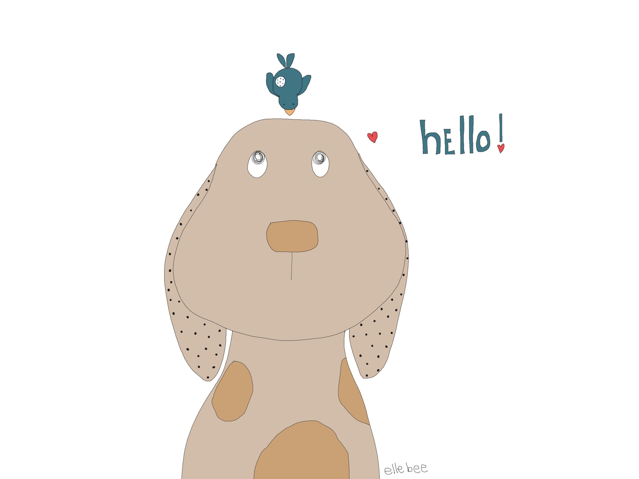 Greeting card “Hello”