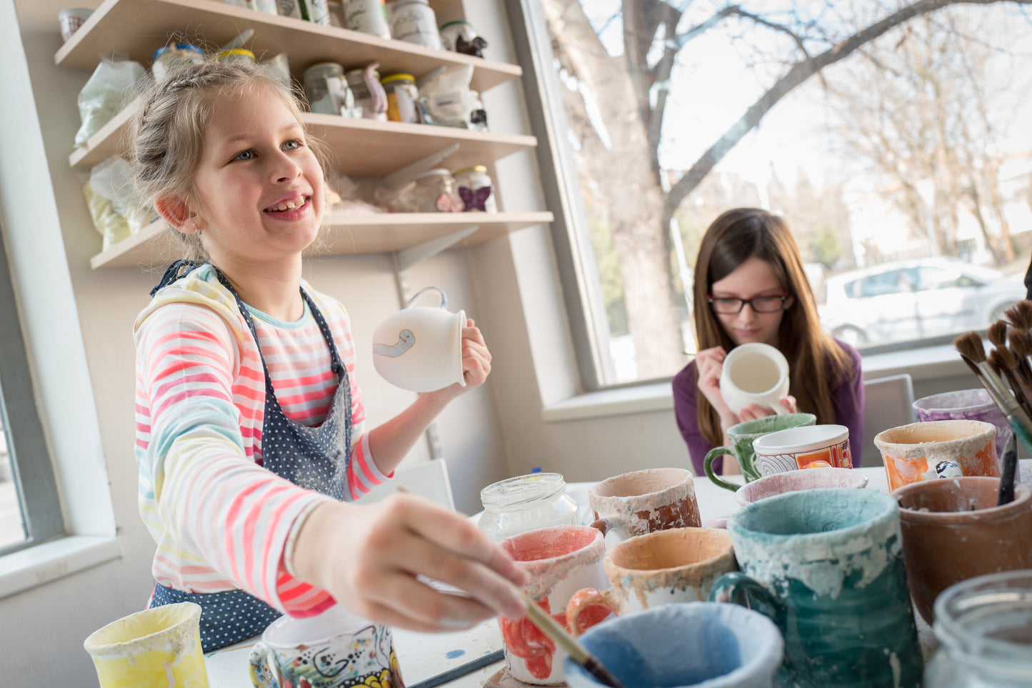 12 and under ceramic painting class!
