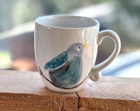 “Bluebird on branch” mug