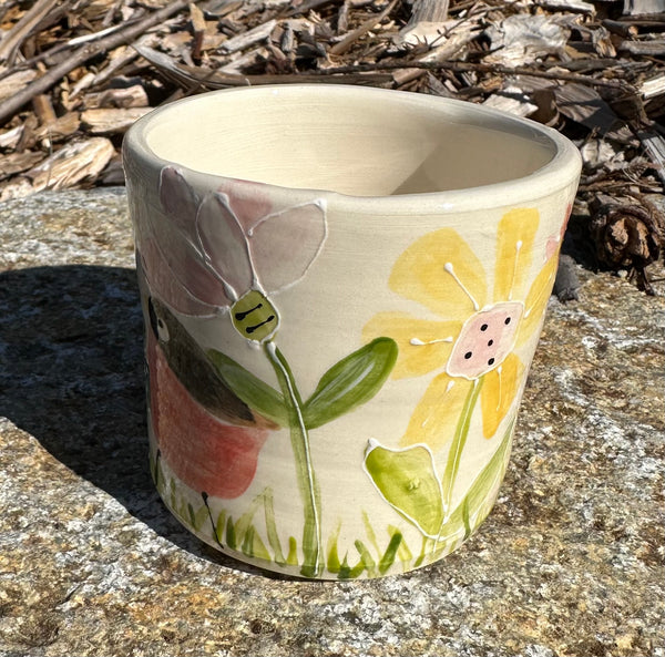 Robins garden mug / cup