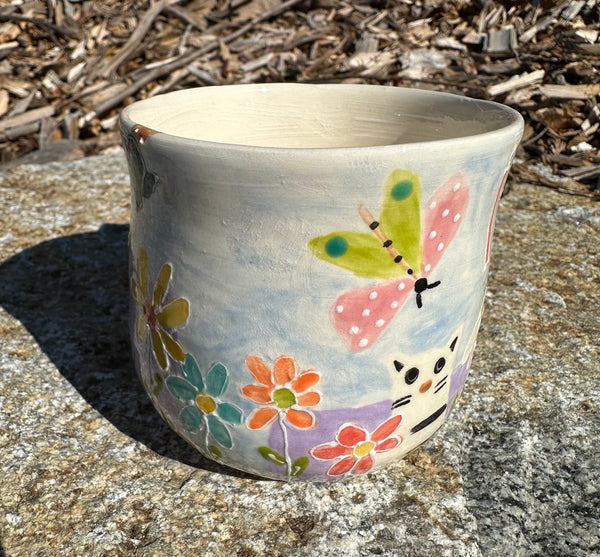 Bunny love handmade mug