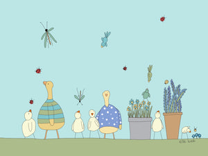 Greeting card "Duck Family”