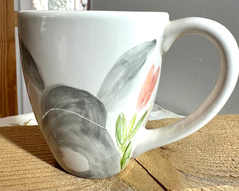 Bunny in Tulip garden mug