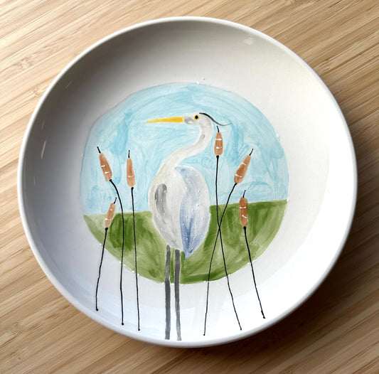 Heron side / serving Plate