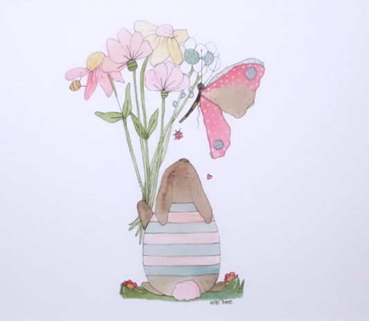 “Flowers for you” original watercolour