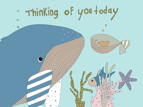“Thinking of you today” greeting card