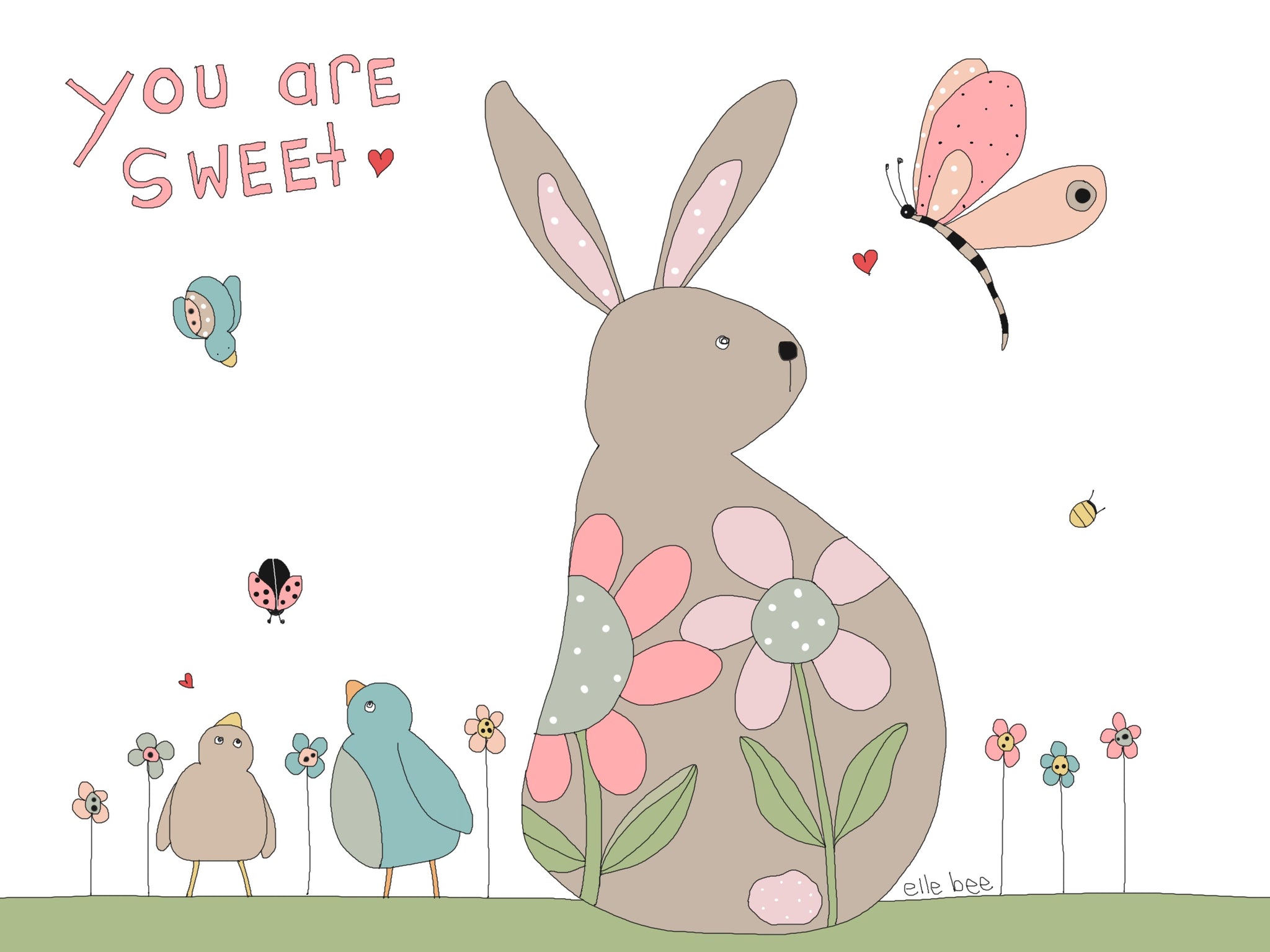 “You are sweet” greeting card