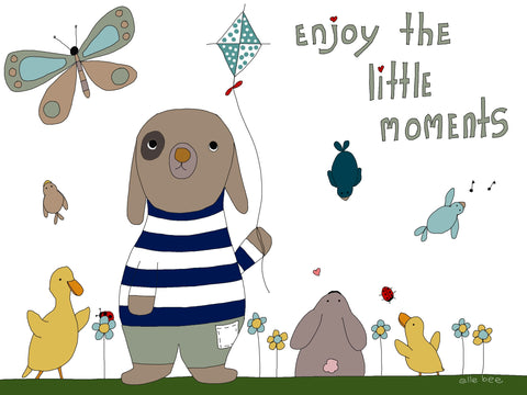 “Enjoy the little moments” greeting card