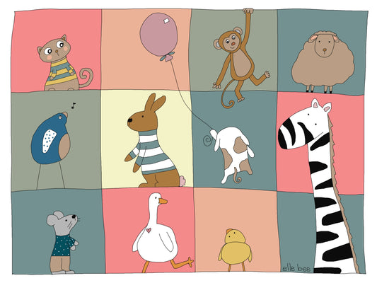 “Just hanging around” greeting card