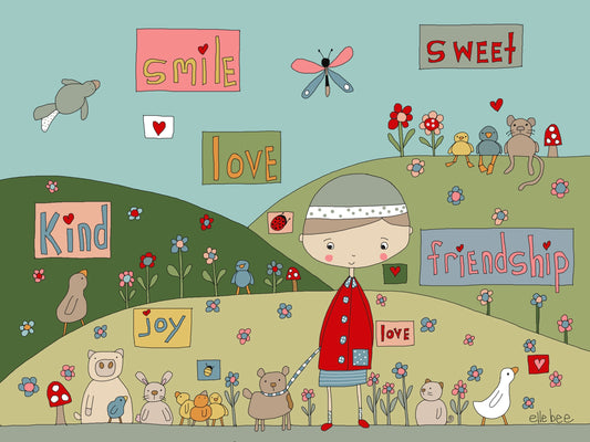 “Sweet friendship” greeting card
