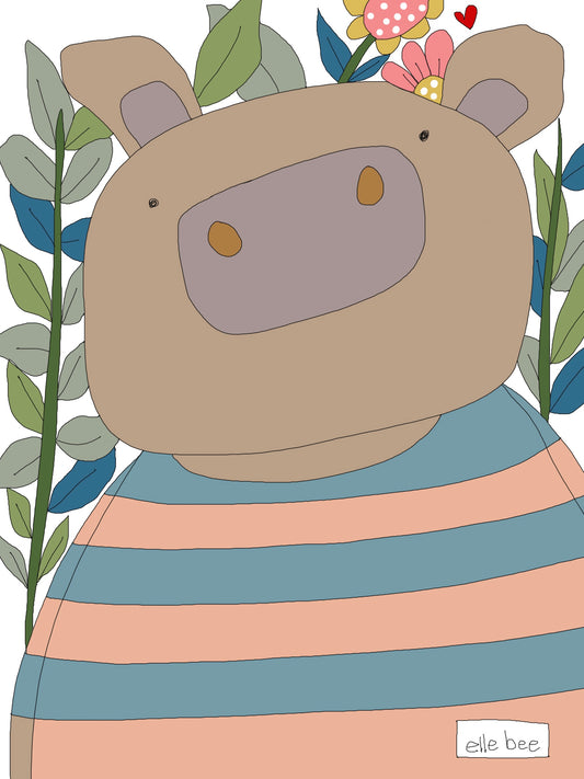 “‘Piggie”  greeting card