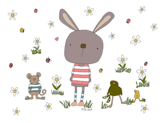 “Daisy Patch” greeting card