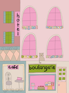 “Cafe in Paris” greeting card