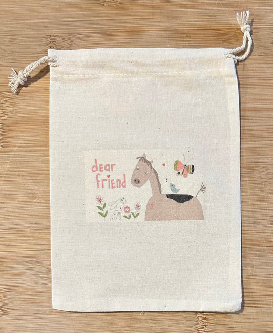 Dear Friend drawstring bag