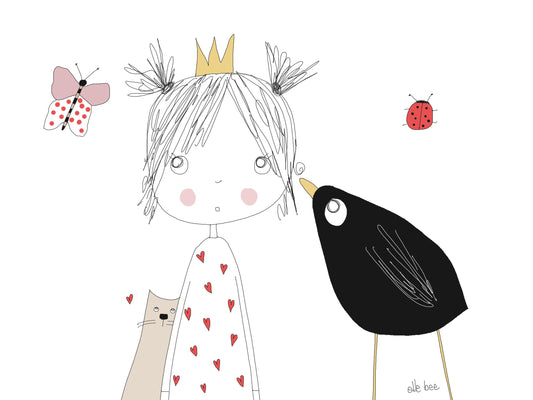 “A Little Princess” greeting card