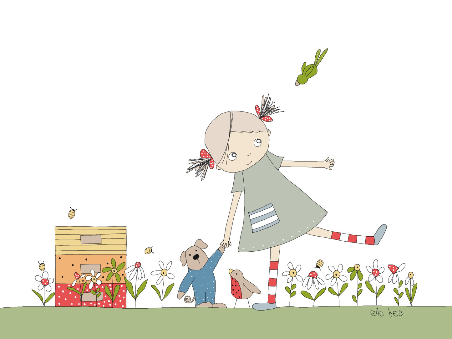 “Dotties Beehive” greeting card