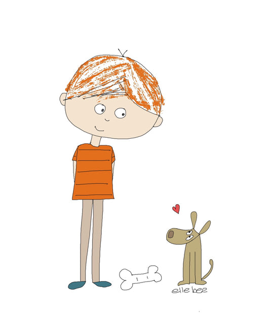 “A treat for Bailey” greeting card