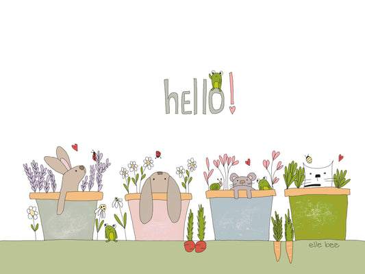“Hello!” greeting card