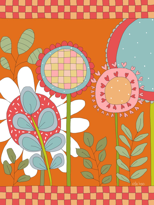 Colourful Garden greeting card