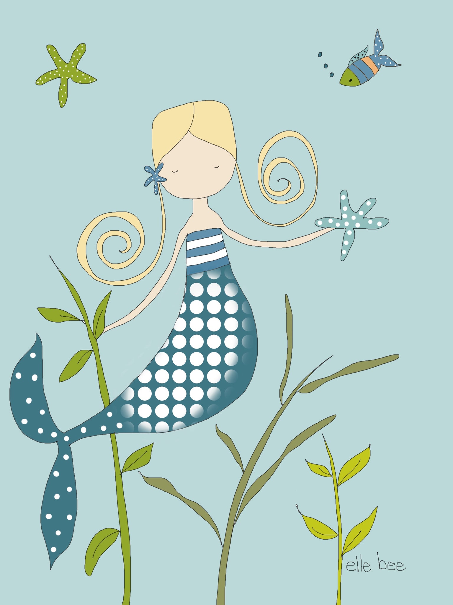 Mermaid Dreams greeting card