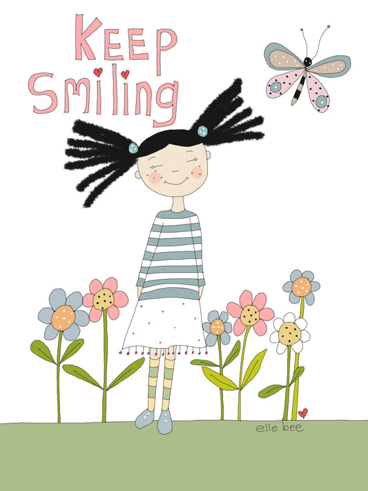 Keep Smiling greeting card