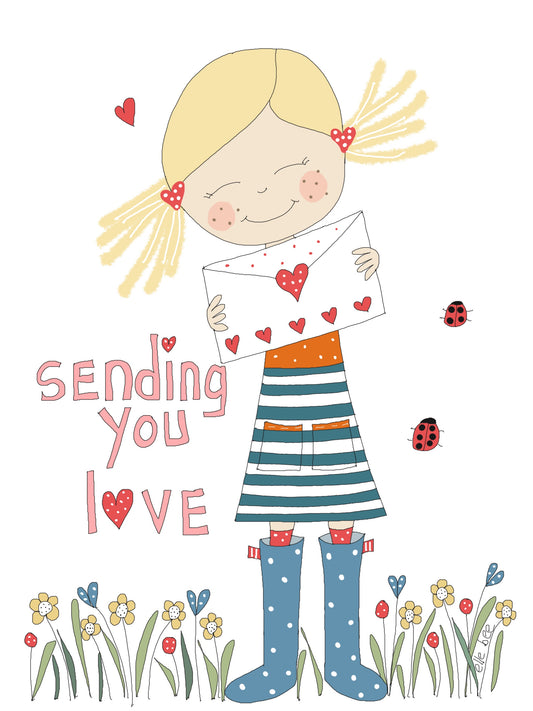 Sending you love greeting card