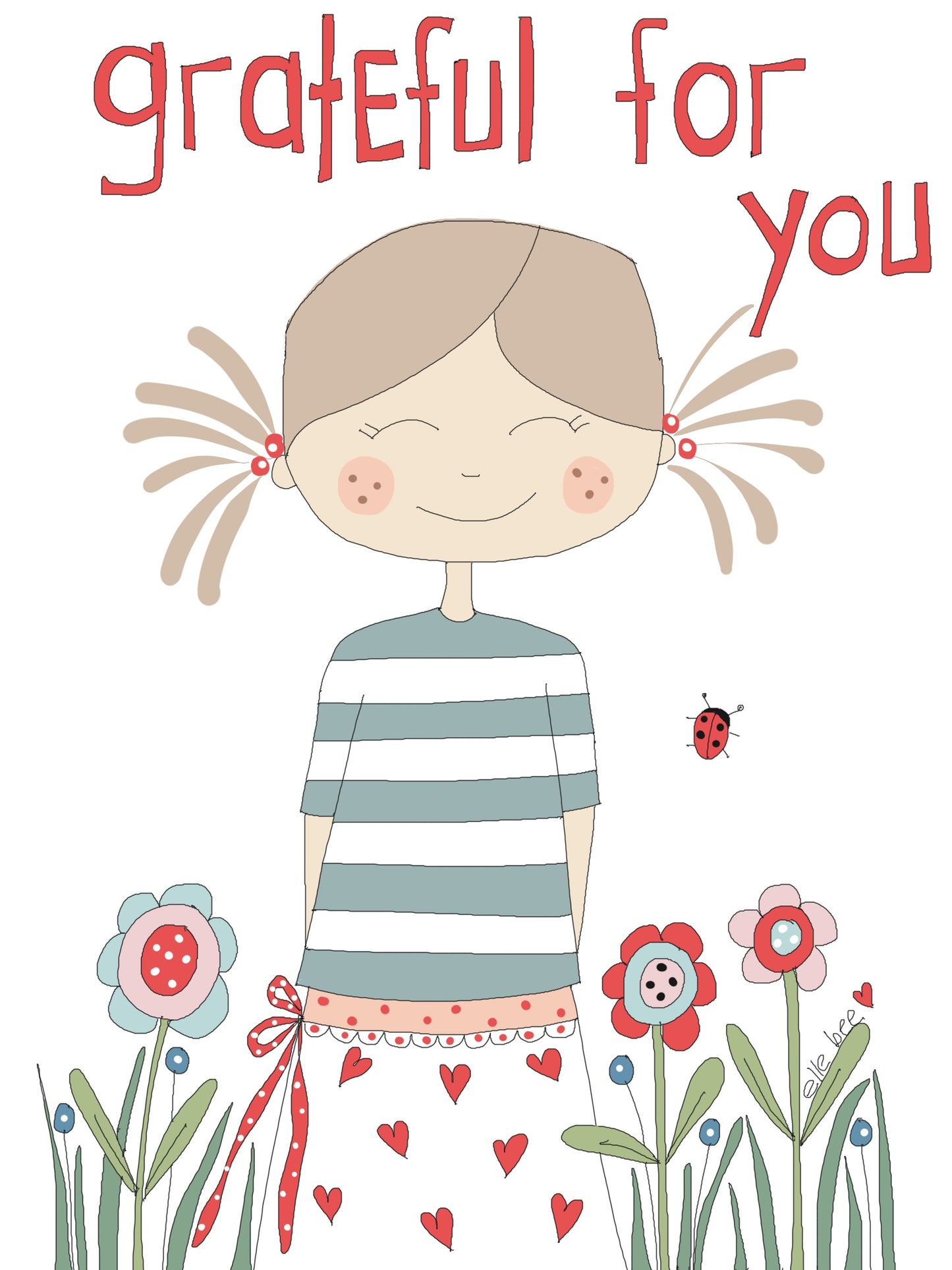 Grateful for you greeting card