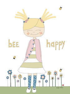 Bee happy greeting card
