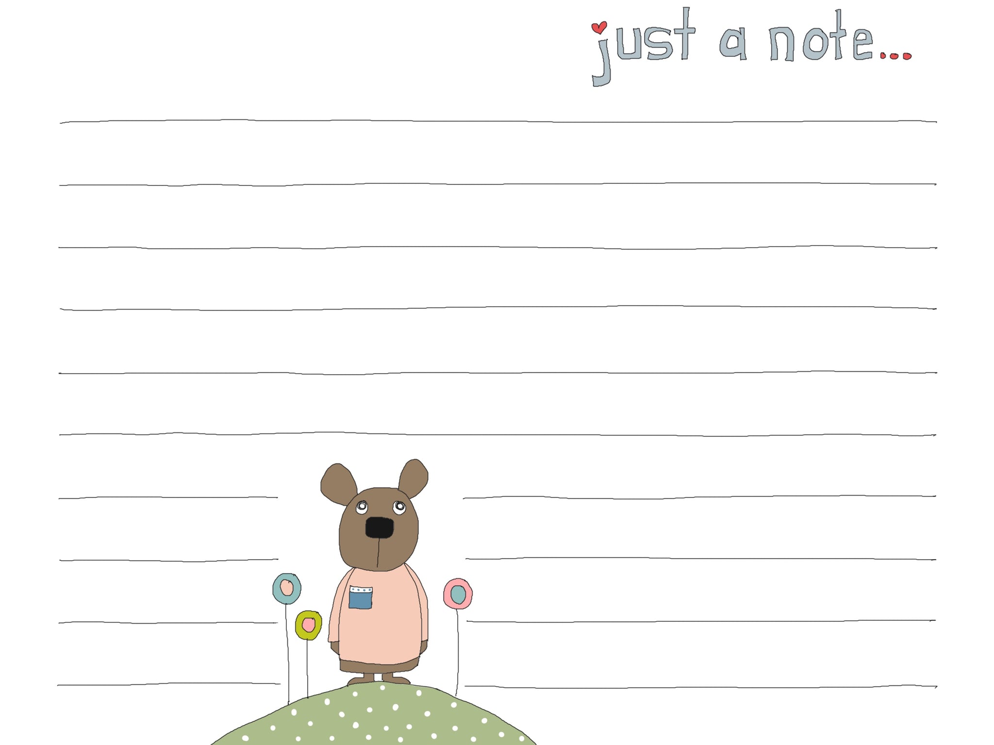 Just a note…(puppy) set of 12 note cards