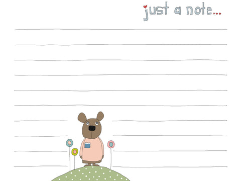 Just a note…(puppy) set of 12 note cards