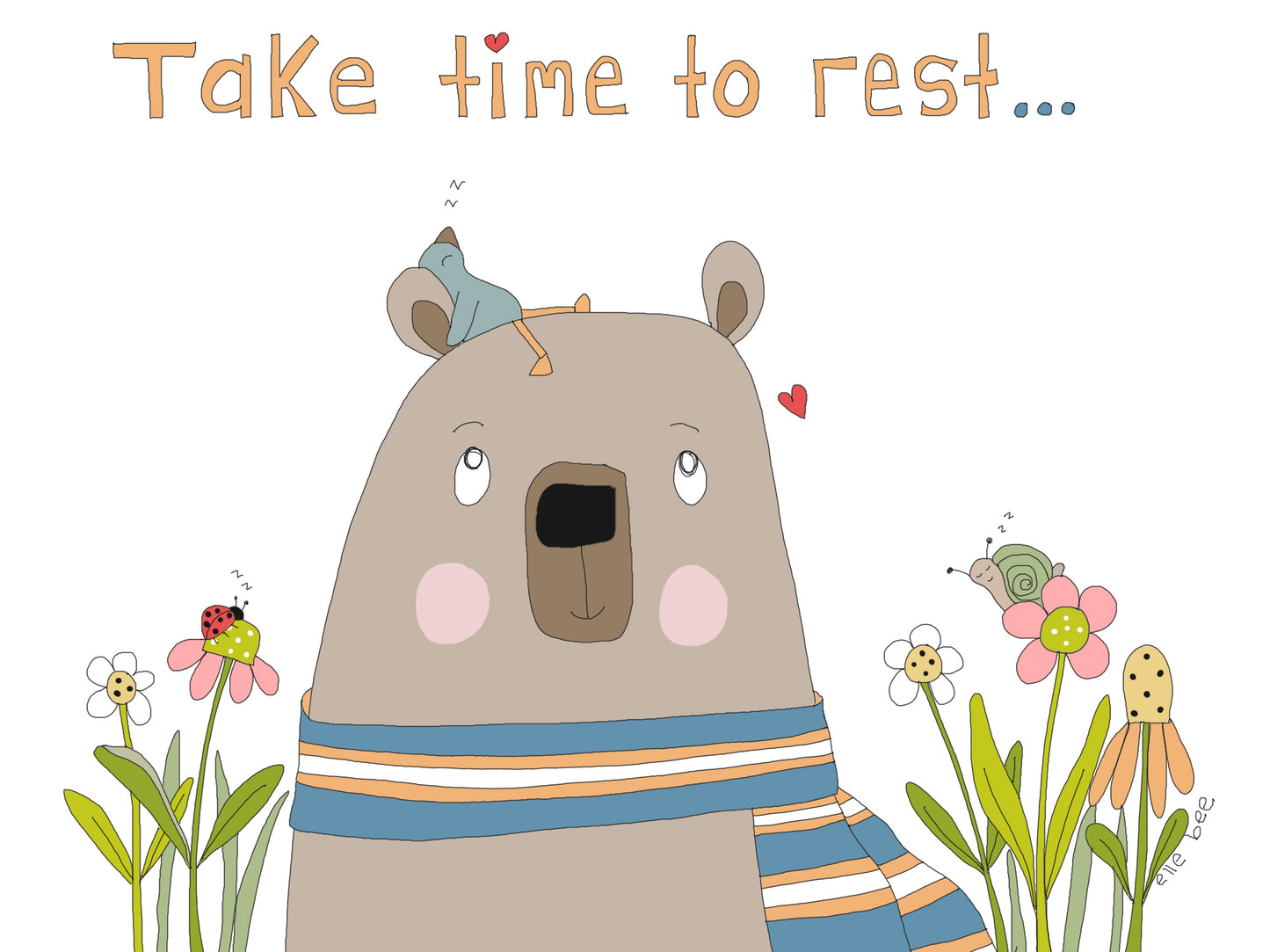Take time to rest…greeting card