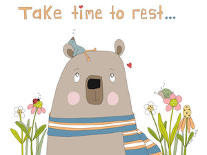 Take time to rest…greeting card