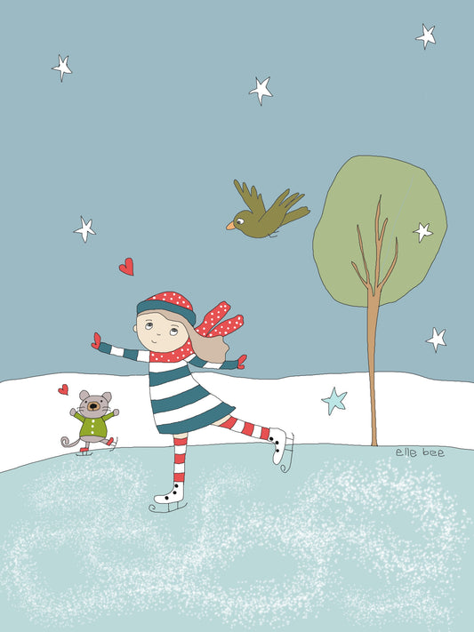 Skating is my Happy Place greeting card