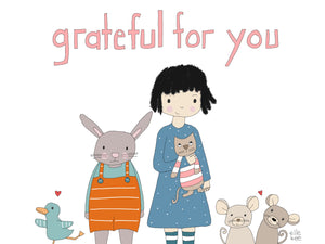 Grateful for you greeting card