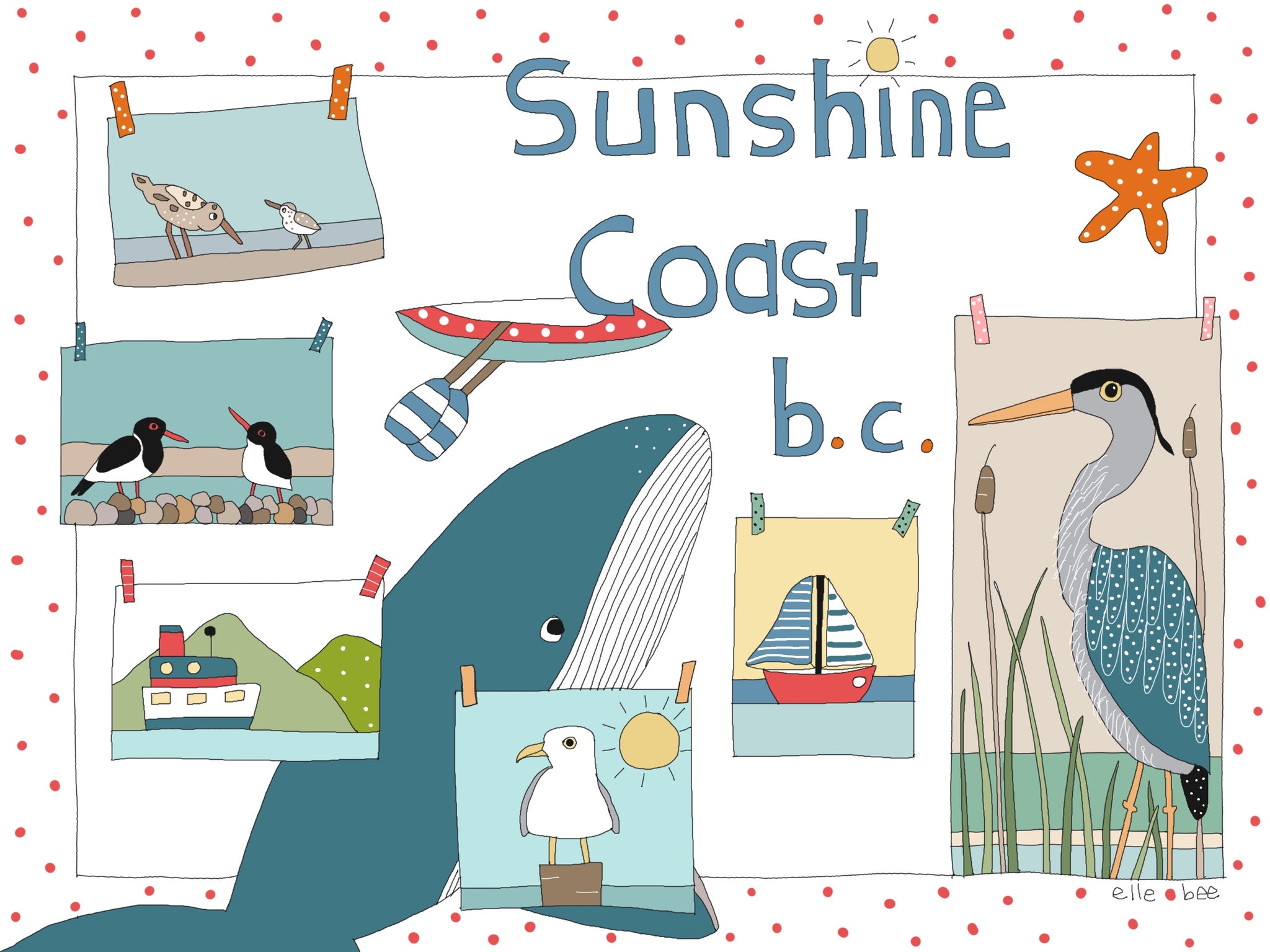 Sunshine Coast b.c. greeting card