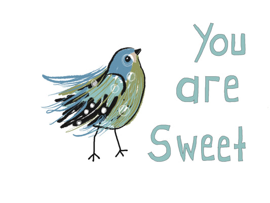 You are sweet greeting card