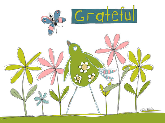 Grateful greeting card