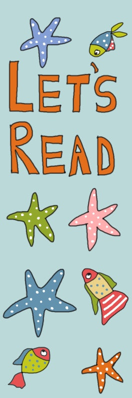 Let’s read / starfish bookmark