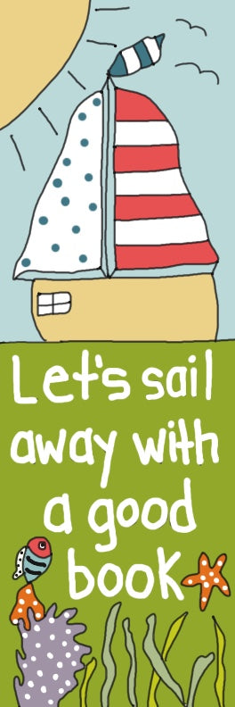 Let’s sail away with a good book - bookmark