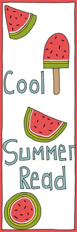 Cool summer read / watermelon bookmark