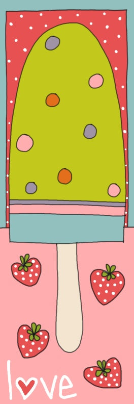 I love popsicles bookmark