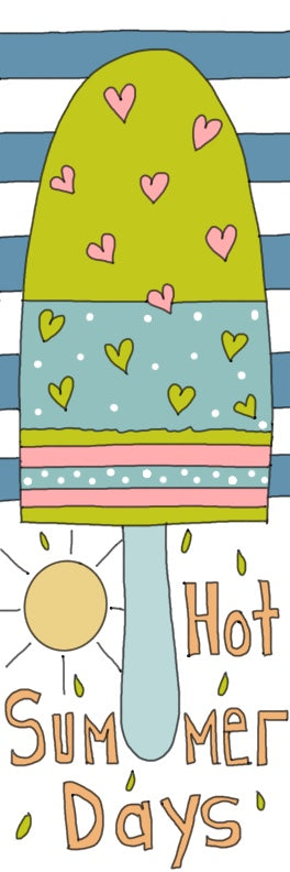 Hot Summer Days popsicle bookmark