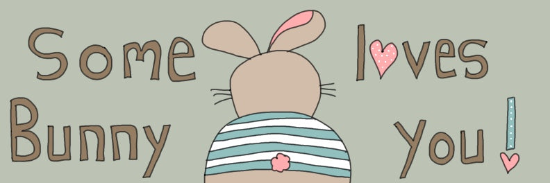 Some bunny loves you bookmark