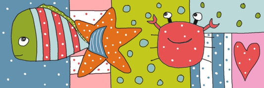 Crab & Starfish Bookmark