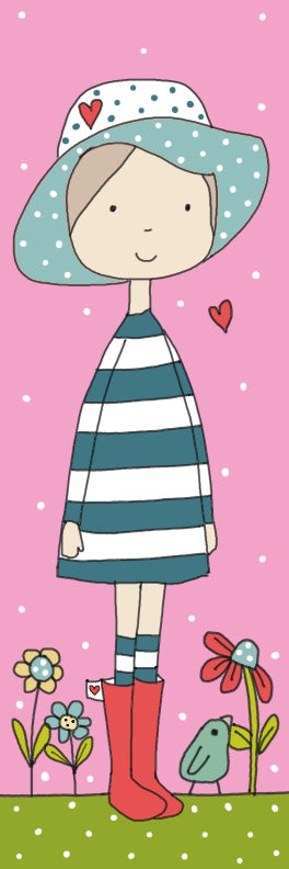 Girl with hat Bookmark